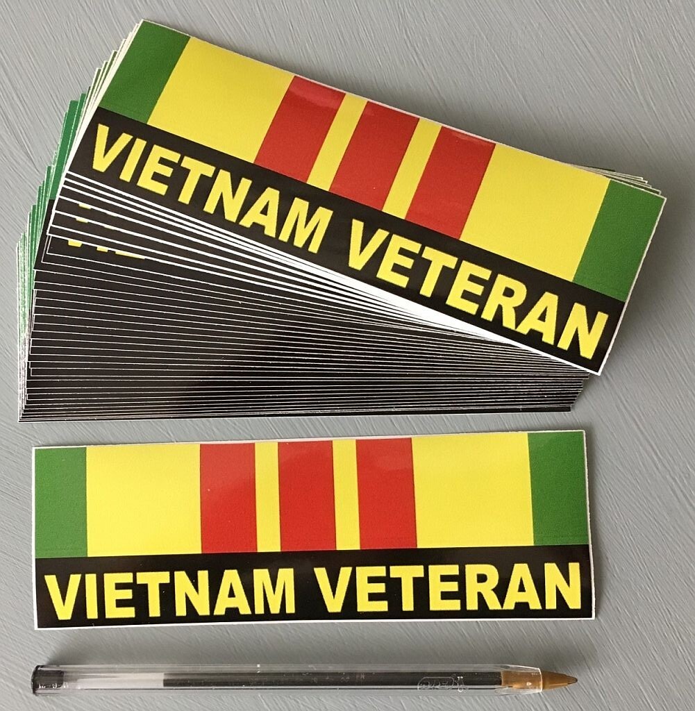 Military Branch support all. 4″X 4″ vinyl. NEW. $4.65 Ships FREE