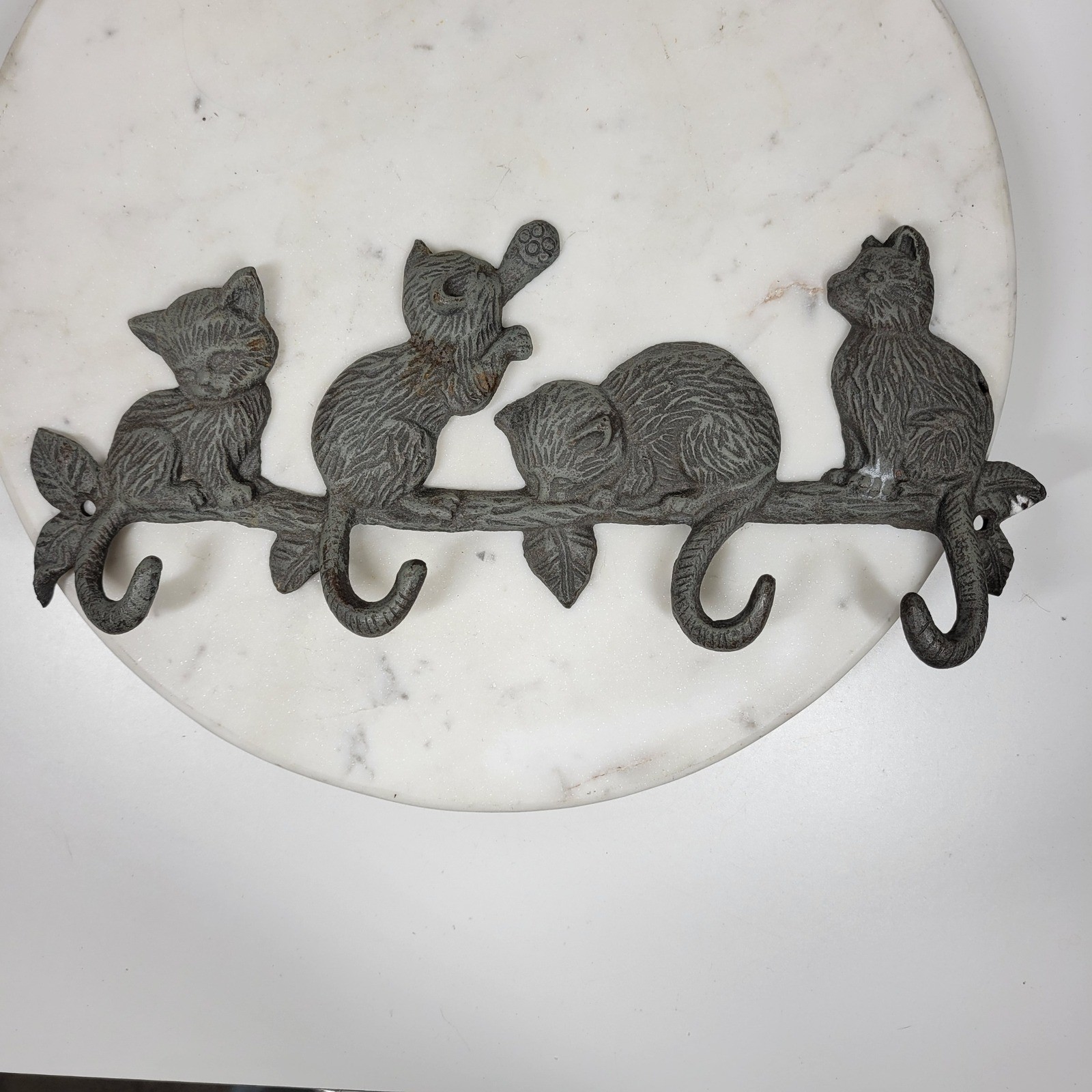 Cat Decor Lot Cat Collector Sign Statue Figurine Coat Hooks Home Decoration