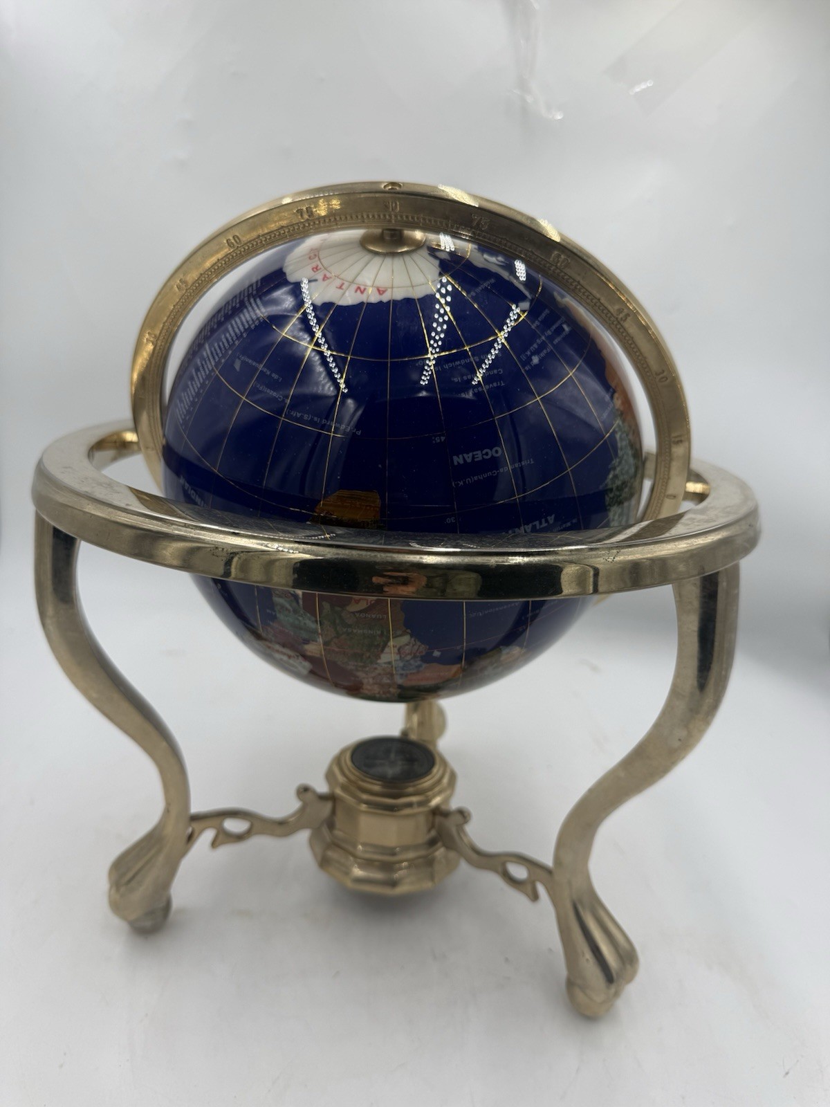 ✨✨14 Inch Decorative Gemstone Inlaid World Globe With stand✨✨
