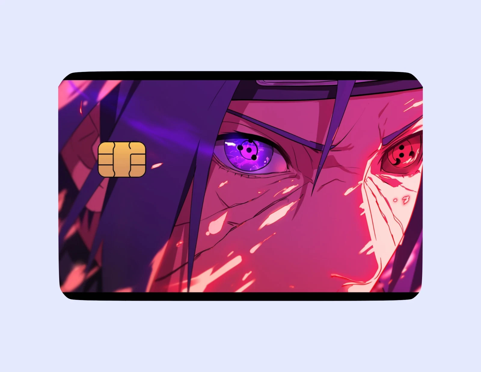 Sasuke Naruto Themed Anime-Inspired Debit Credit Card Skins Cover