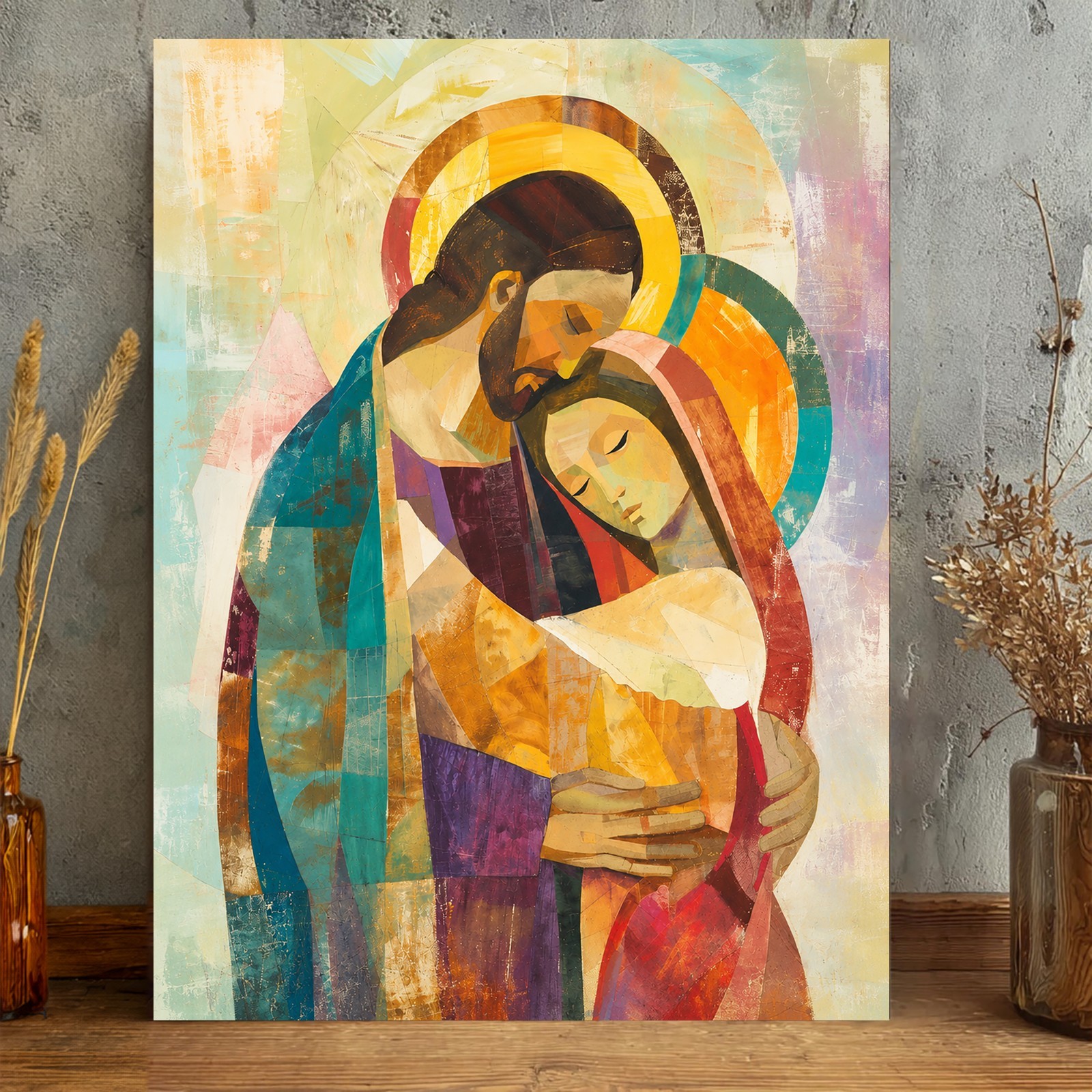 Holy Family Canvas Print Christian Wall Art Catholic Religious Home Decor