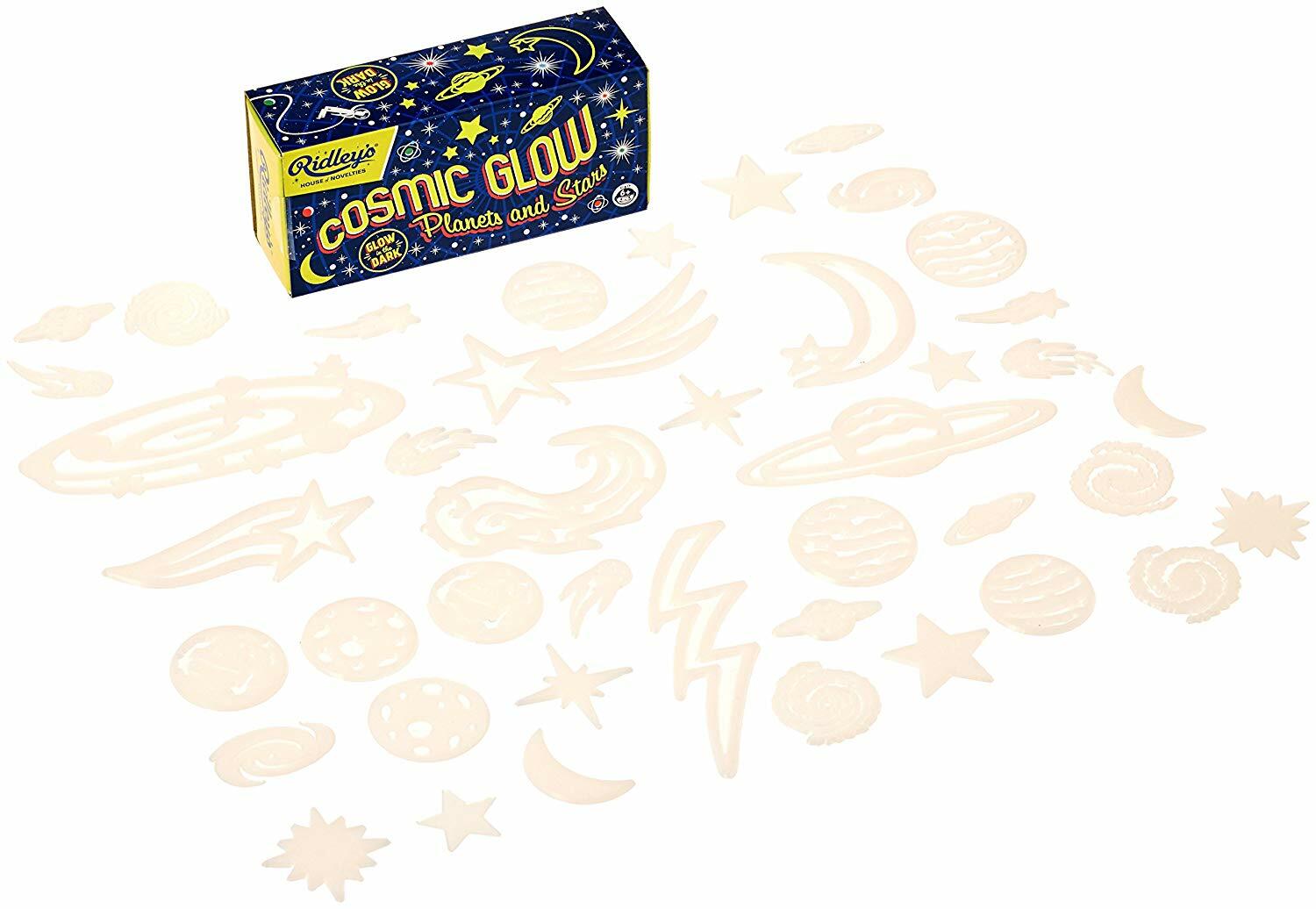 42pc Ridley’s Cosmic Glow In The Dark Stars Planets Room Decal Sticker Ceiling