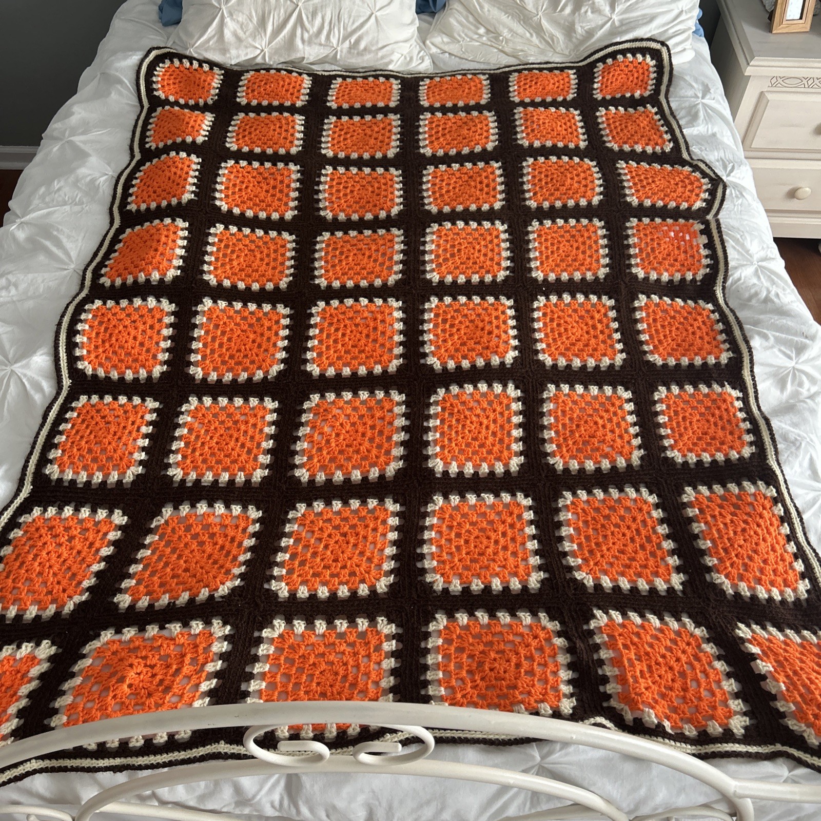 Granny Square Afghan Lot Of 2