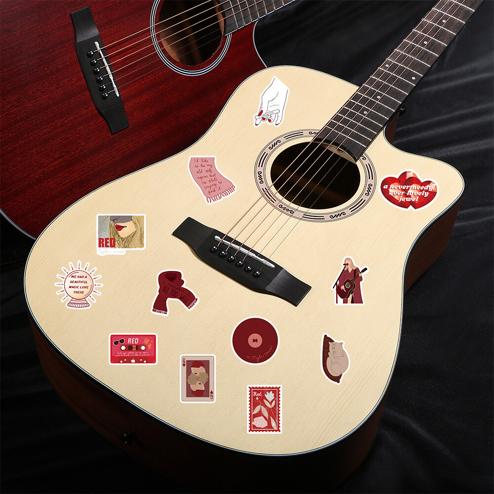 100Pcs Red – Taylor’s Version Sticker for Adults Teens Girls Water Bottles