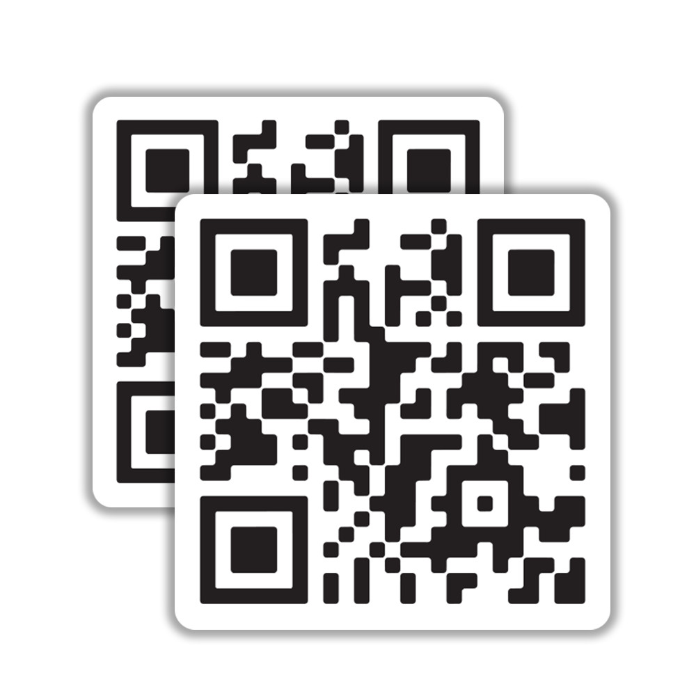 Funny QR Code Vinyl Sticker Hidden Sarcastic Message Decal Adult Humor Prank Gif