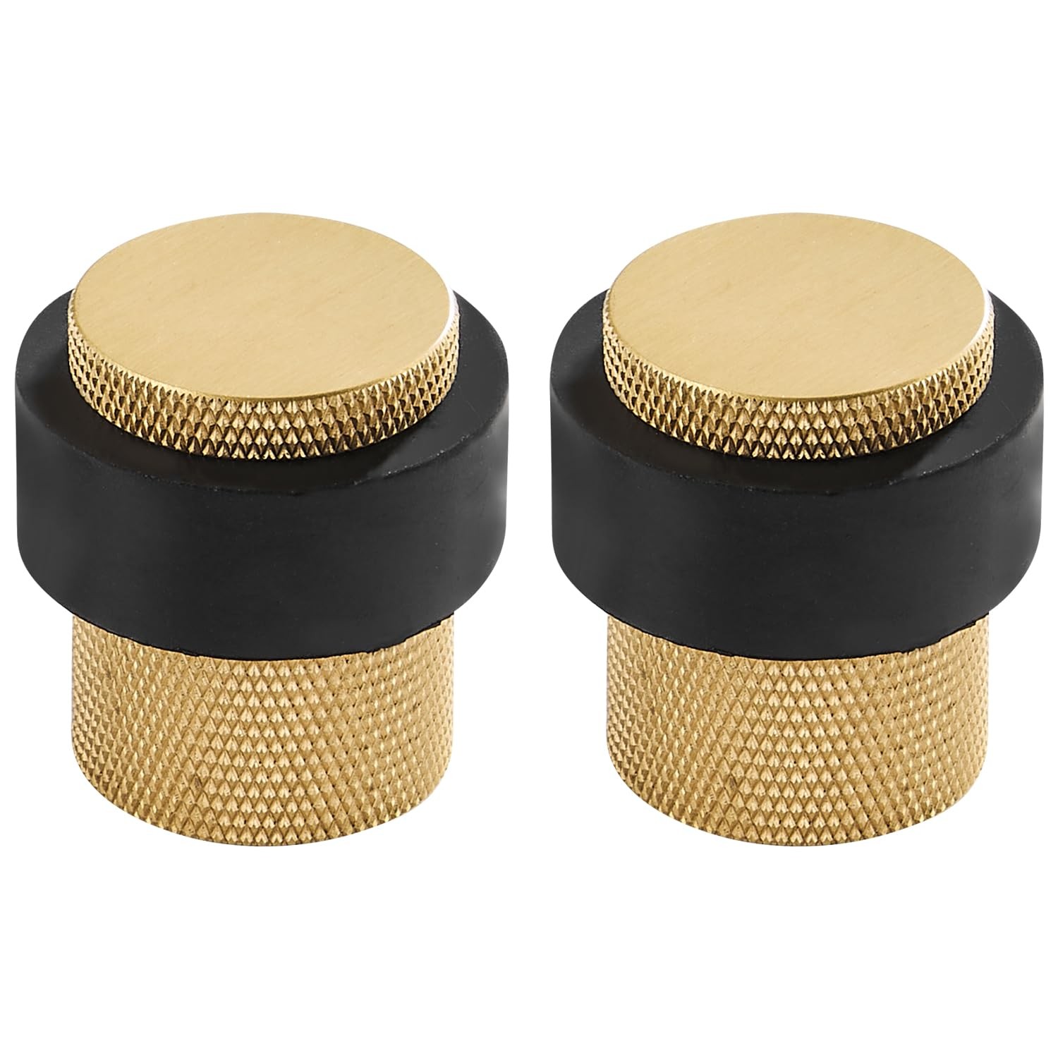 1-1/2 Inch Length 1-3/5 Height Cylindrical Floor Mount Door Stopper Heavy Dut…