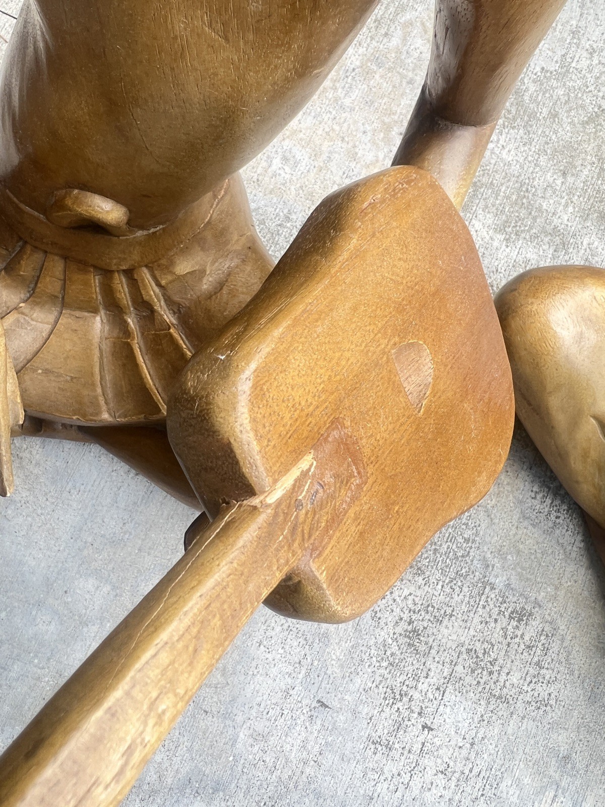 Three Set Of Musicians Wood Carved Statue for Home Decor, Gift Collectible
