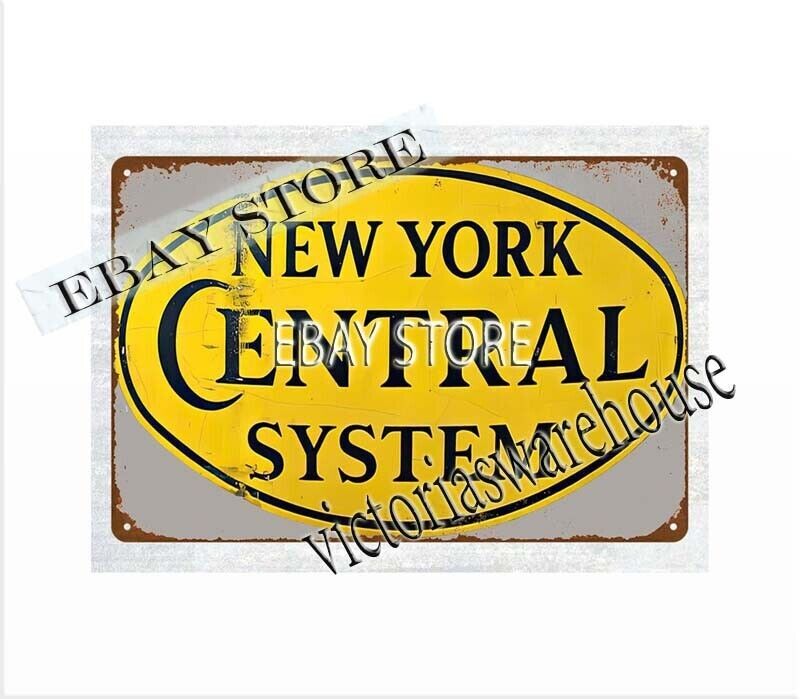 New York Central System Railroad railway train metal tin sign wall ornaments