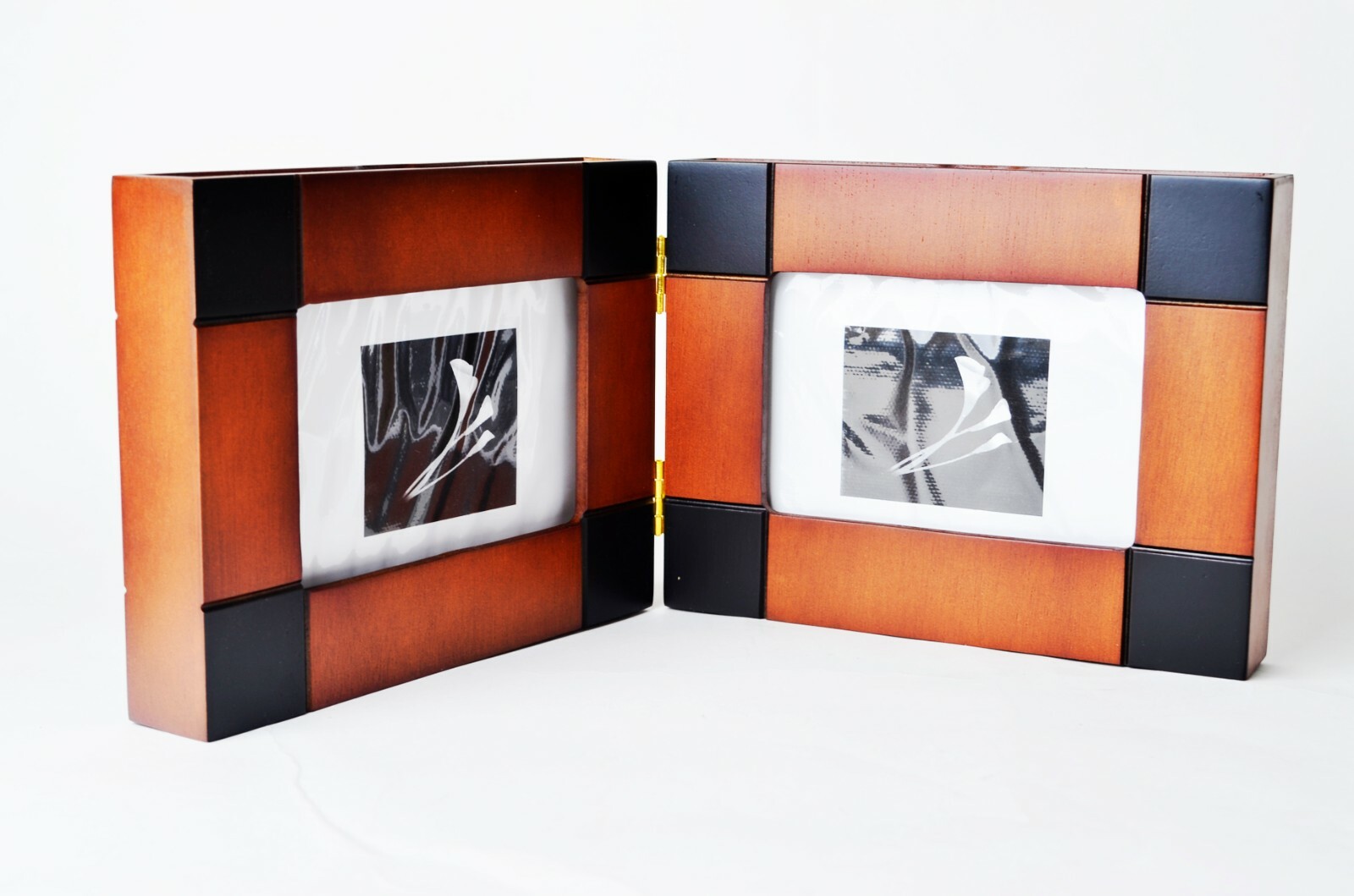 solid WOOD FOLDING EXPANDING DESIGNER PHOTO wooden FRAME fit 6*4 photos
