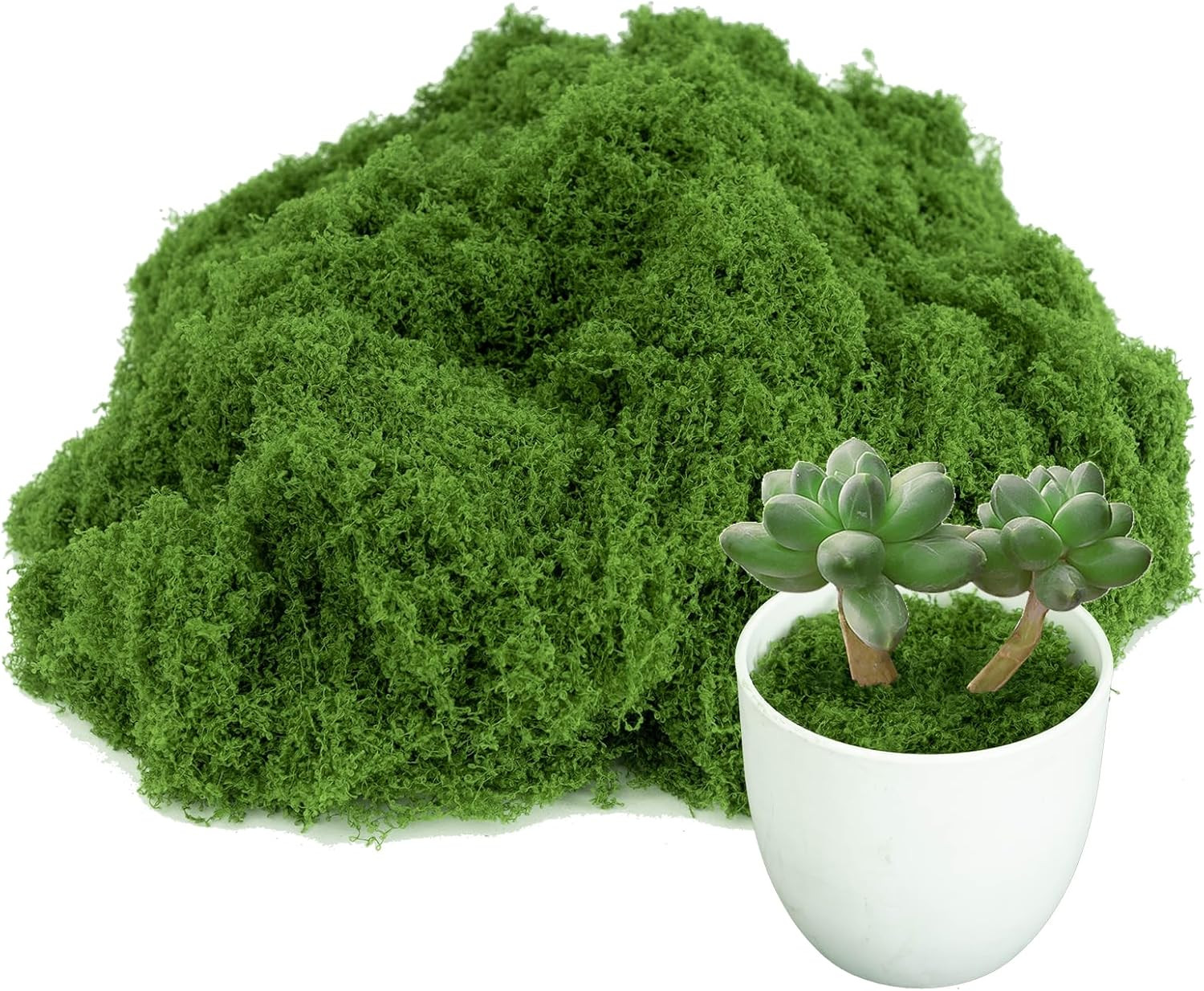 Fake Green Moss for Potted ,Artificial Moss for Crafts Indoor,DIY Table Decorati
