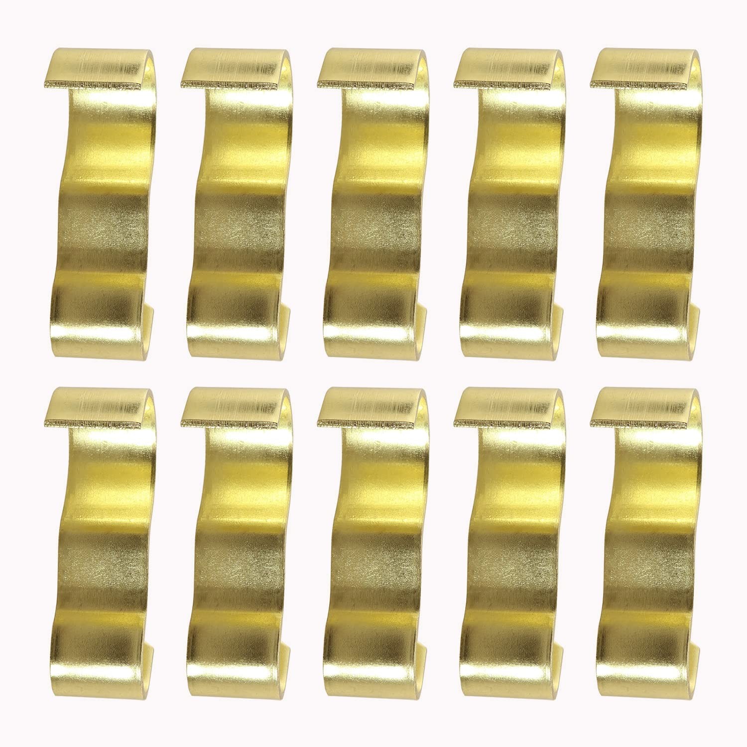 YHXiXi 10PCS Picture Rail Hangers Molding Hooks Gold