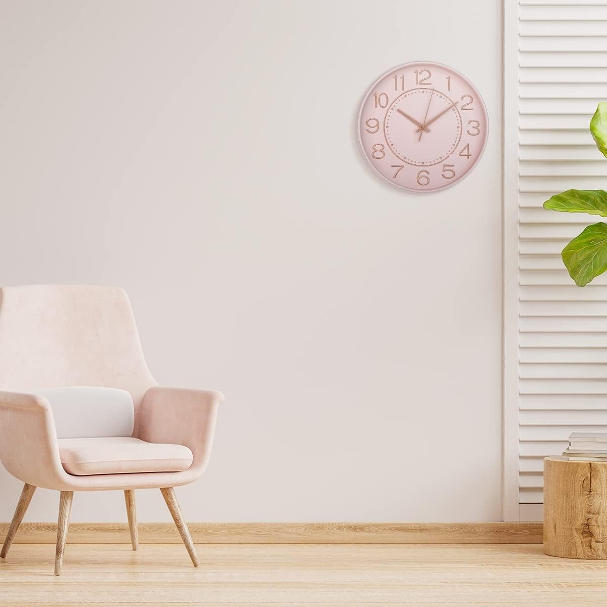 Battery Powered Modern 10” Wall Clock – Silent Decor for Living Room or Office