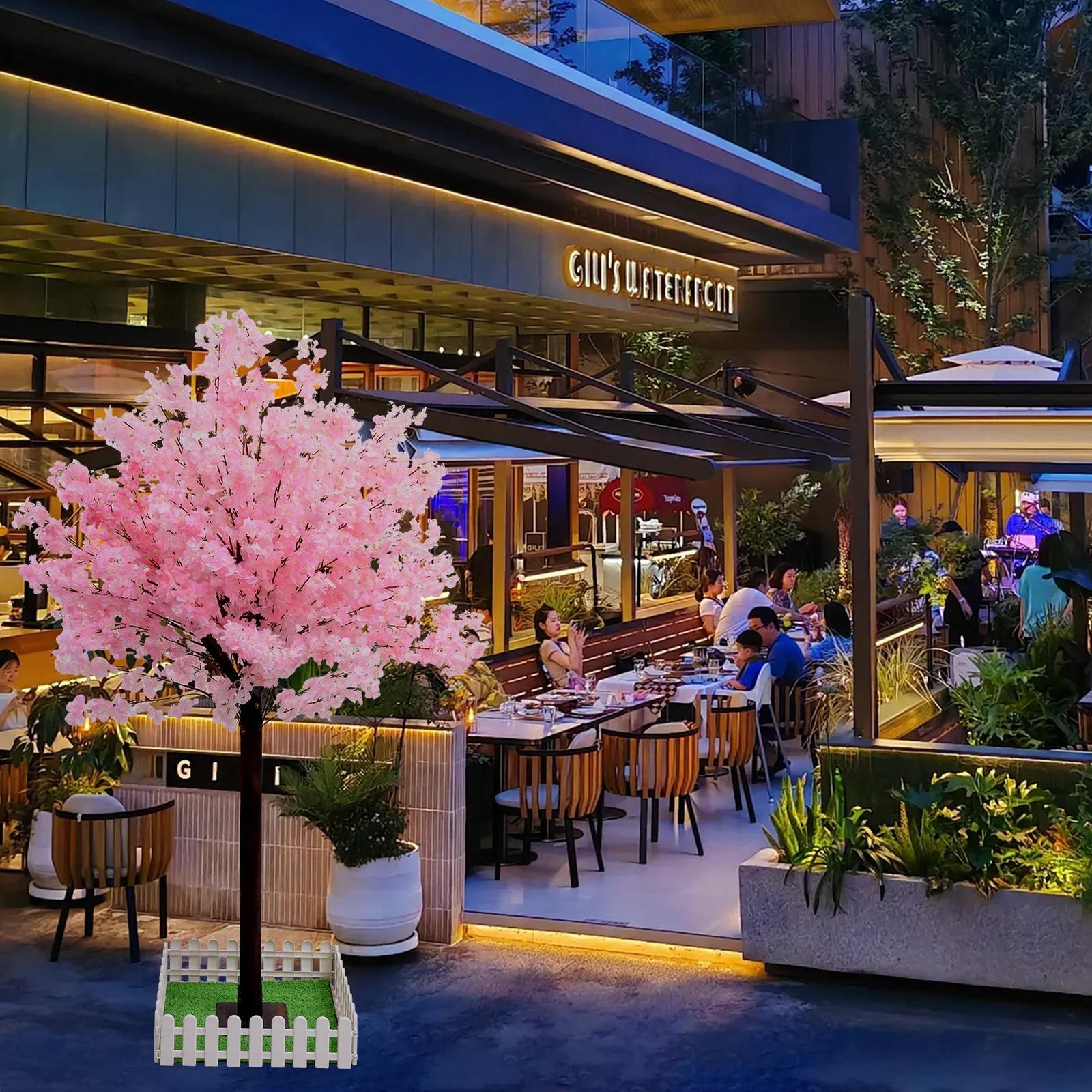 59/70in US STOCK Artificial Cherry Blossom Tree Sakura Tree Decor Cherry Blossom