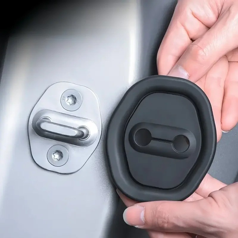 4pcs Silicone Car Door Lock Covers – Rust‑Proof, Noise‑Reducing Protectors – NEW