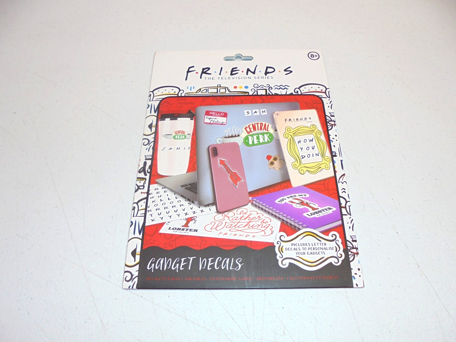 Friends Gadget Decals – Removable Waterproof Laptop Phone Stickers 4 Sheets