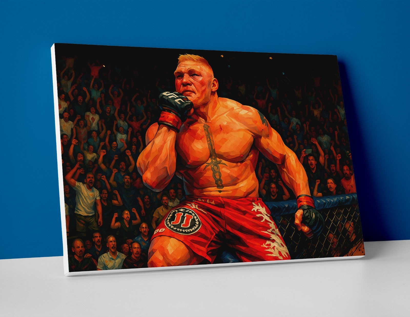 Brock Lesnar Poster or Canvas – Brock Lesnar Wall Art Painting UFC MMA Decor