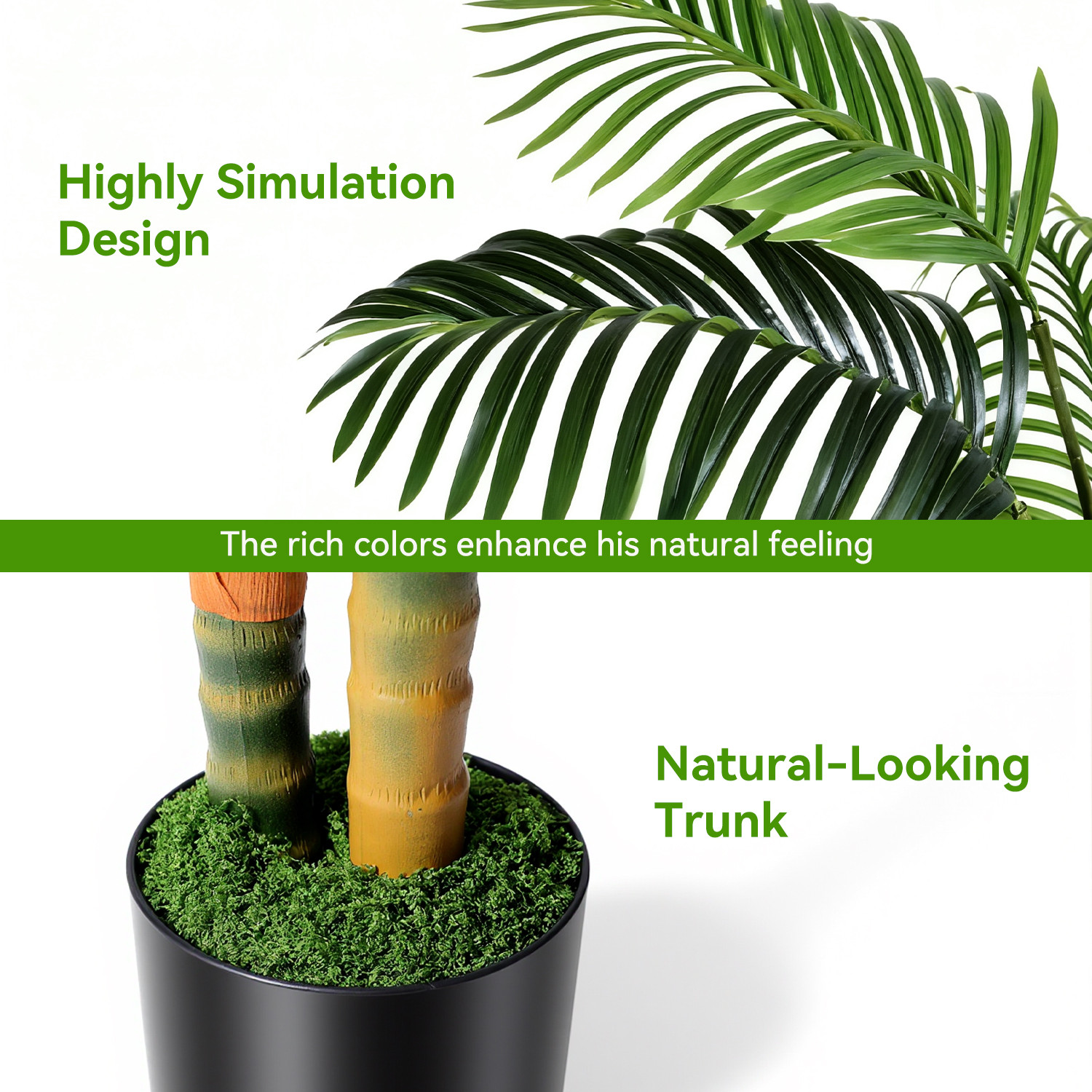 NOVAROOT 5FT/6FT Artificial Tree ihdoor outdoor,Artificial Plants for Home Decor