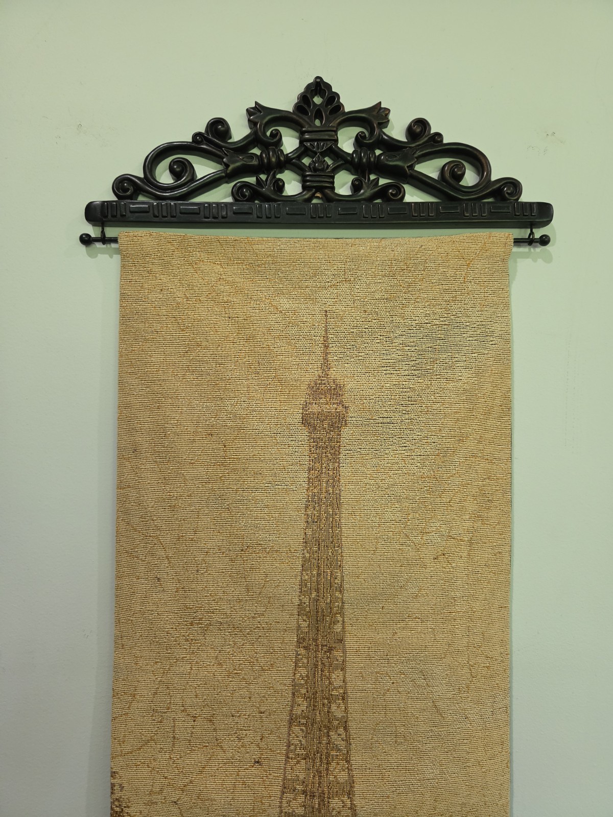 Eiffel Tower Paris France Tapestry Wall Hanging Panel by Artist Cristin Atria