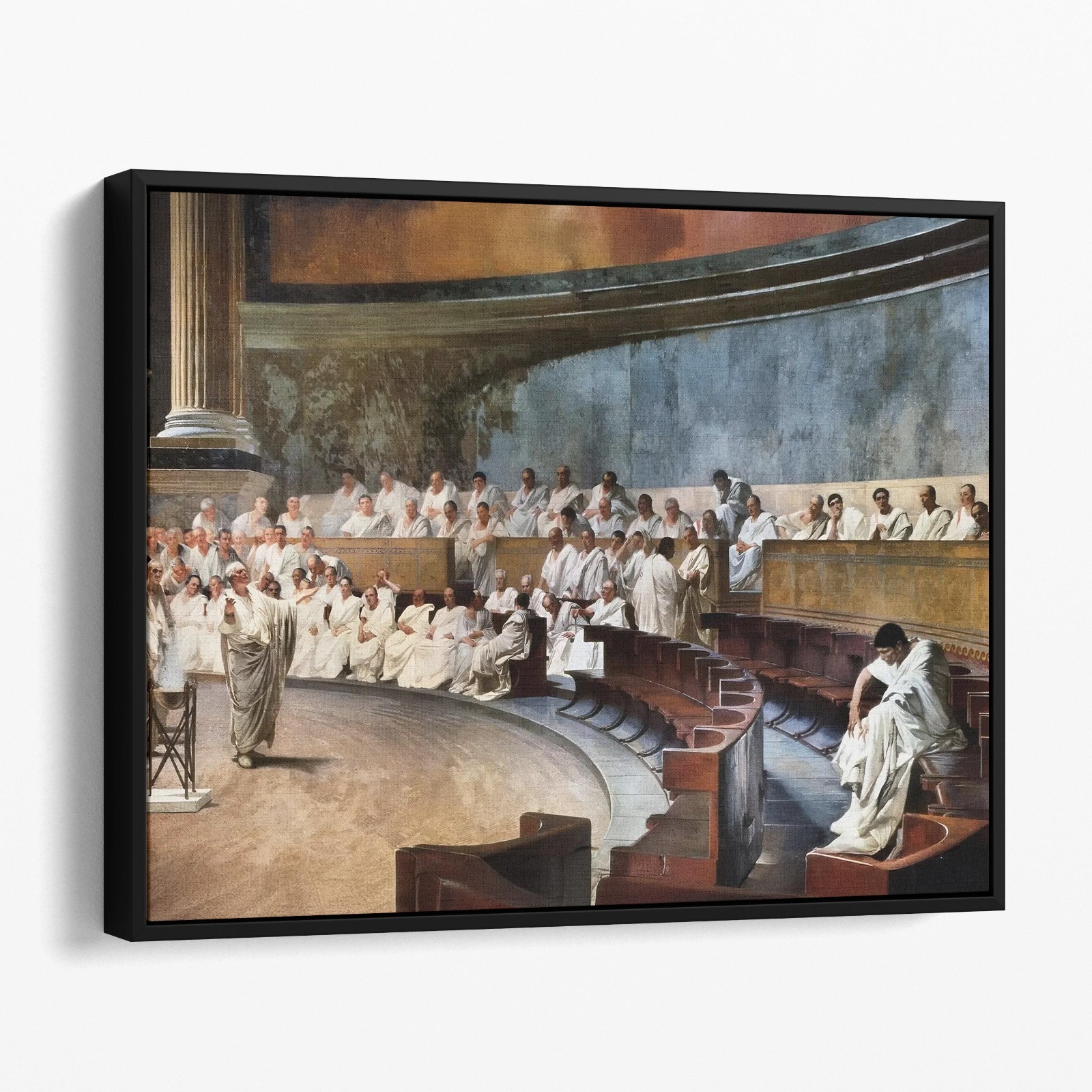Cicero Denounces Catiline Ancient Rome Paintings Canvas Wall Art Print