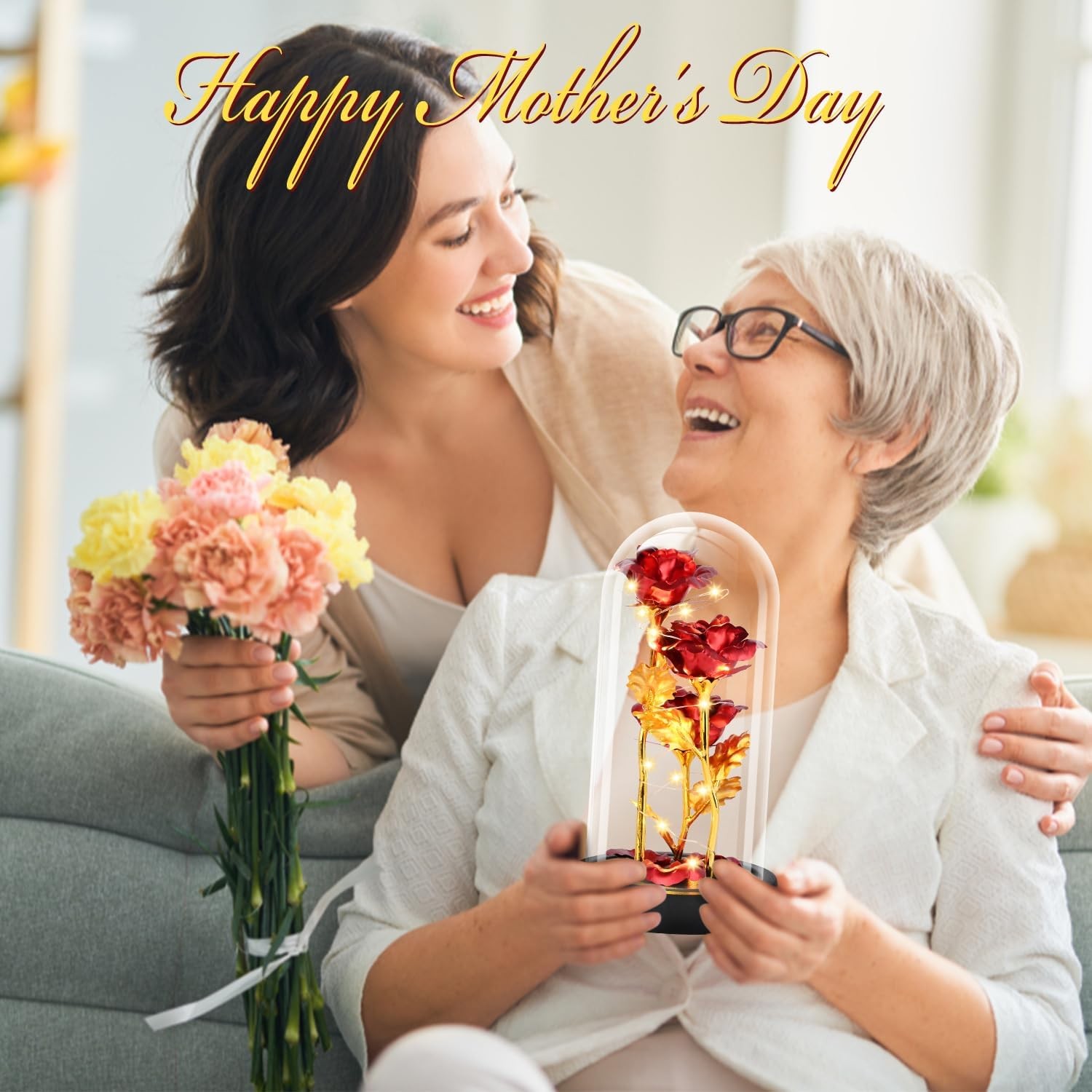 Valentines Day Rose Gifts for Her, Womens Gift for Birthday Gifts for Women Mom
