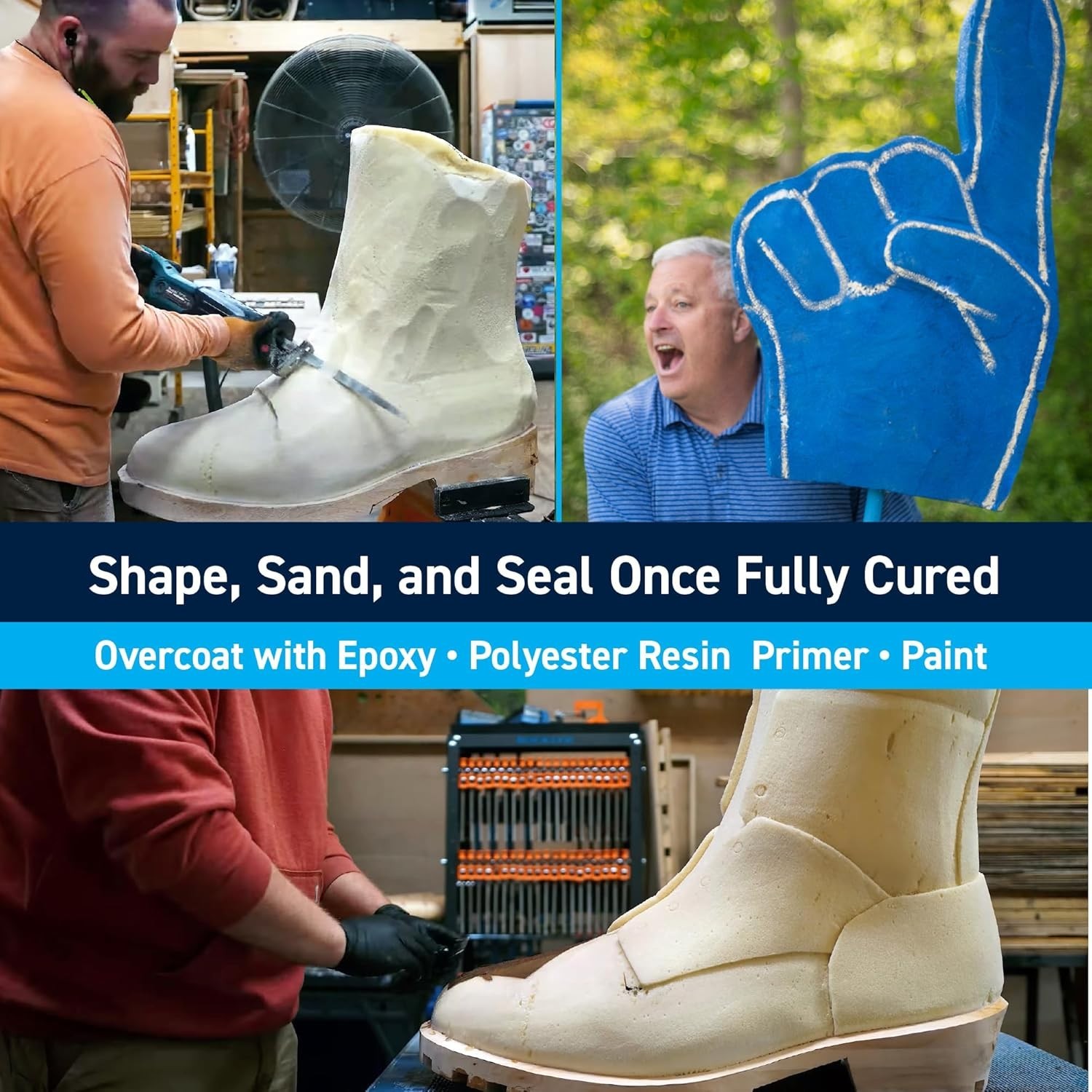 Two-Part 6 lb High-Density Polyurethane Foam Kit – Ideal for Sculpting & Casting