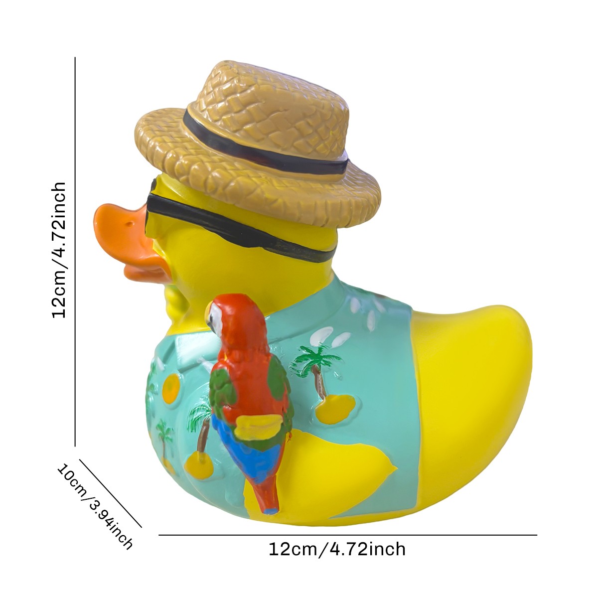 Margaritaville Rubber Duck Style Resin Collectible High Quality Decor Parrot