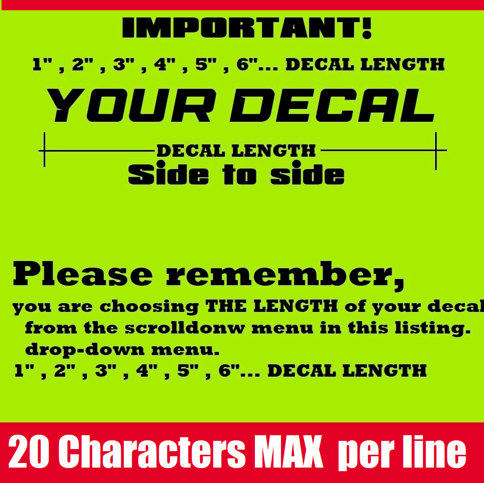 Custom Made Instagram User Name Car Truck Bike Window Vinyl Decal Sticker