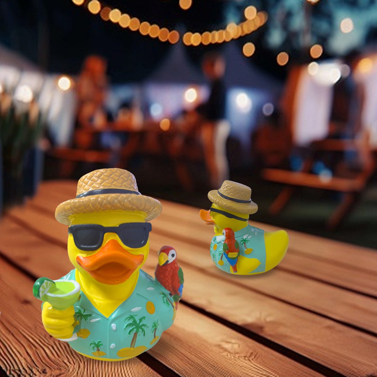 Margaritaville Rubber Duck Style Resin Collectible High Quality Decor Parrot