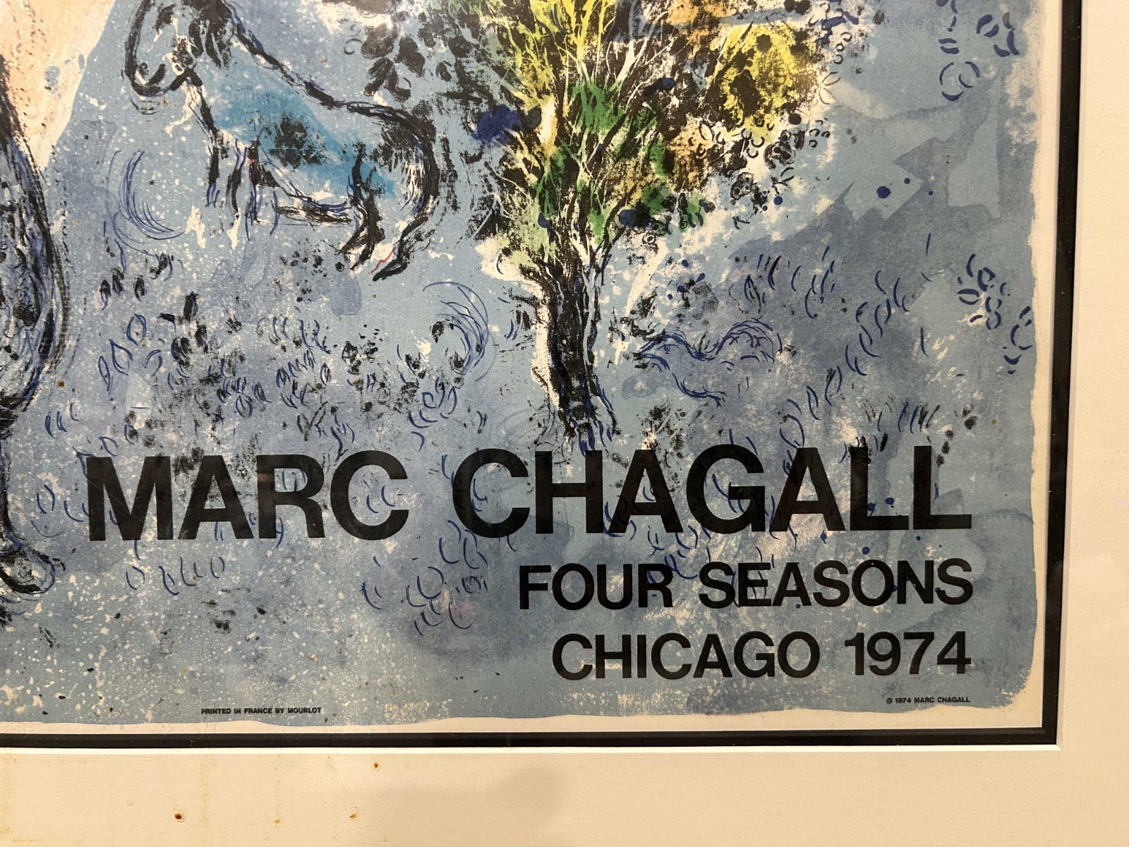 Marc Chagall Original Poster, ‘Four Seasons’ 1974 Lithograph
