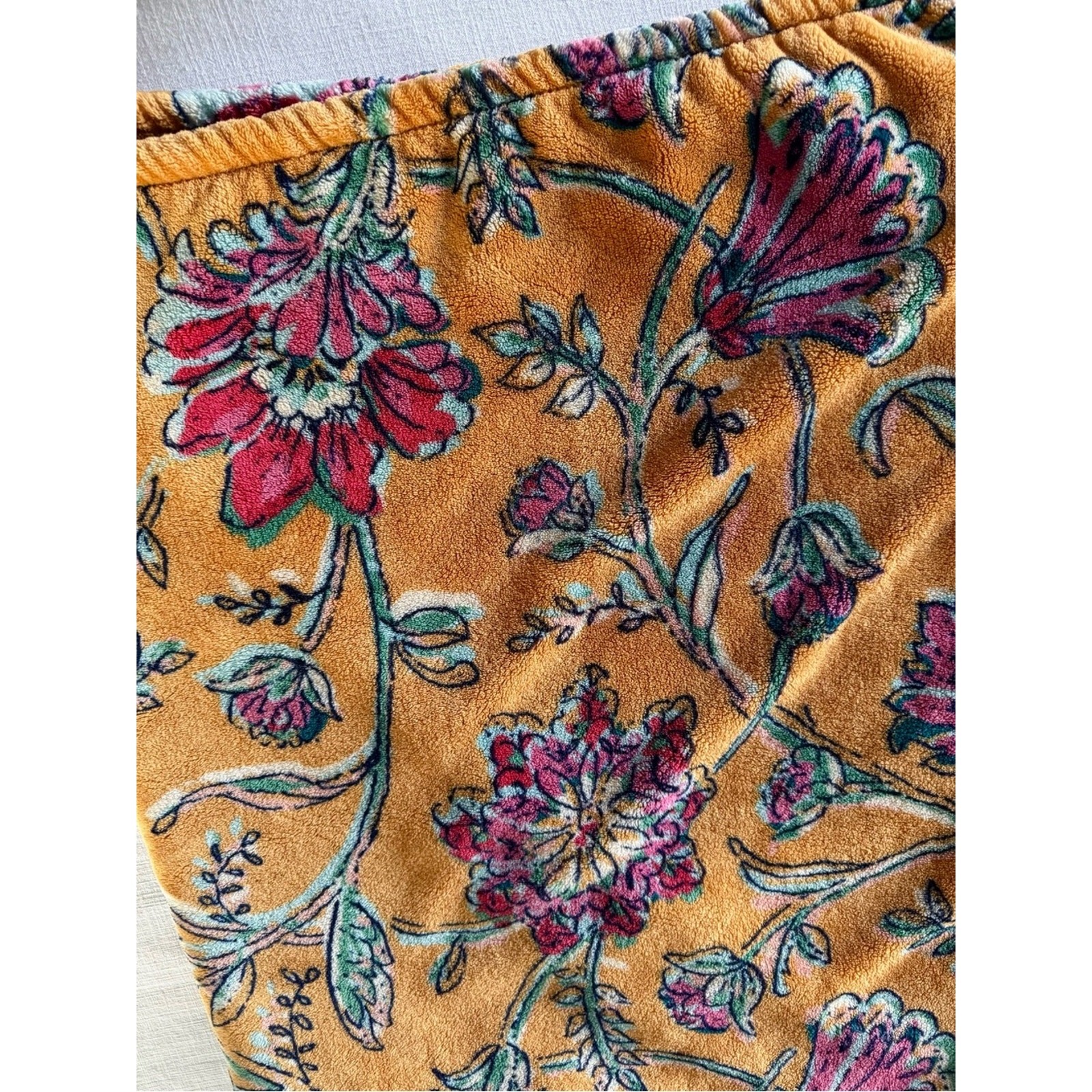 Oversized Printed Gold Floral Primalush Throw Blanket – Target Threshold