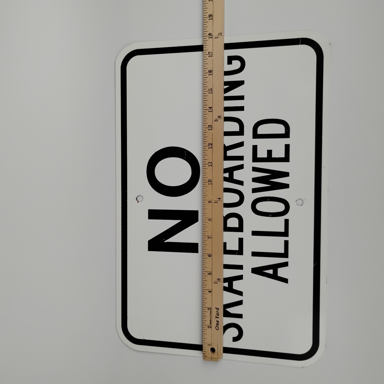 No Skateboarding Allowed Heavy Steel Metal Sign 12×18 Magnetic Property Safety