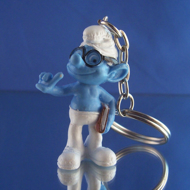 YOU PICK 1 OF 7 MINI SMURFS FIGURES KEYCHAIN ZIPPER BACKPACK PULLS 2011 3D MOVIE