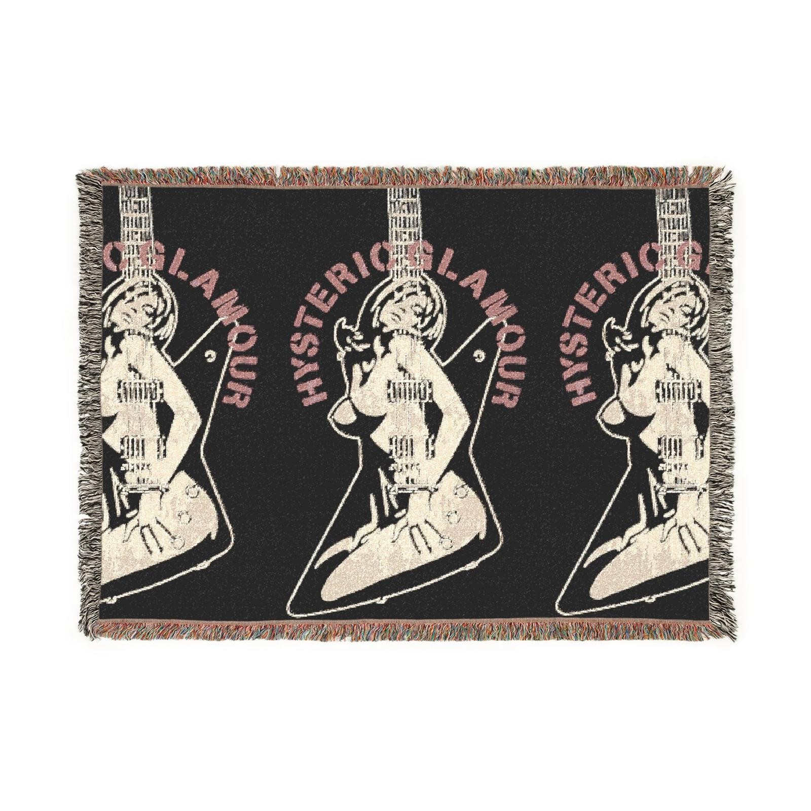 getting hysterical woven tapestry blanket (52by37)