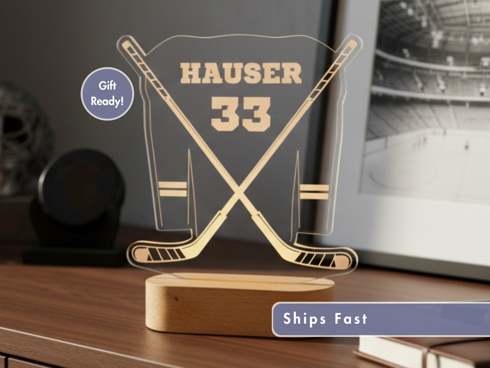 Personalized Hockey T-Shirt – Custom Tee Gift for Fans, Kids & Adults Sports Wea
