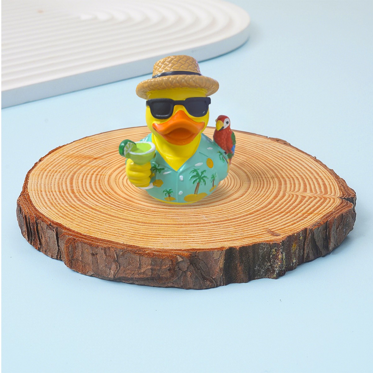 Margaritaville Rubber Duck Style Resin Collectible High Quality Decor Parrot