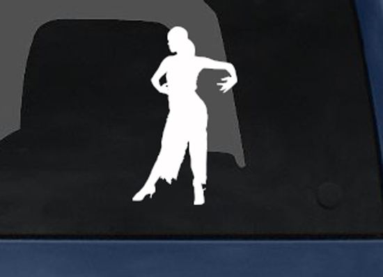 Tango Latin Salsa Samba Dance – Solo Dancer Version 1 – Car Tablet Vinyl Decal