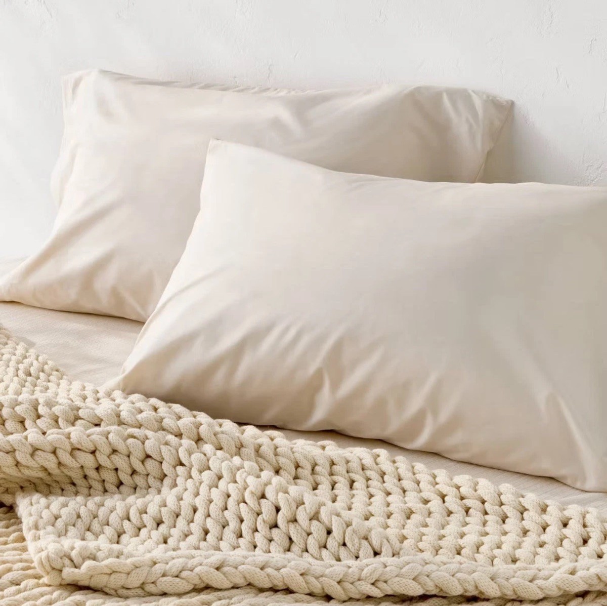 Casaluna x Target Oversized Solid Bed Throw Natural 50” x 70” ***See Description