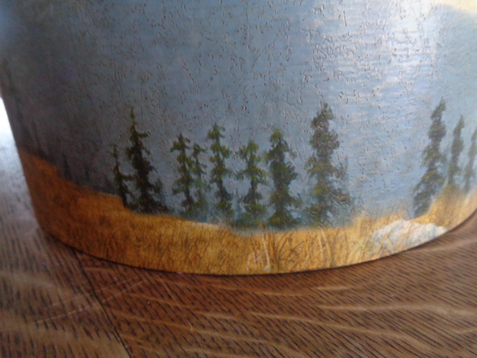 Western, Rustic, Bull Elk, Mountains and Pine Tree Canister/Storage Container.