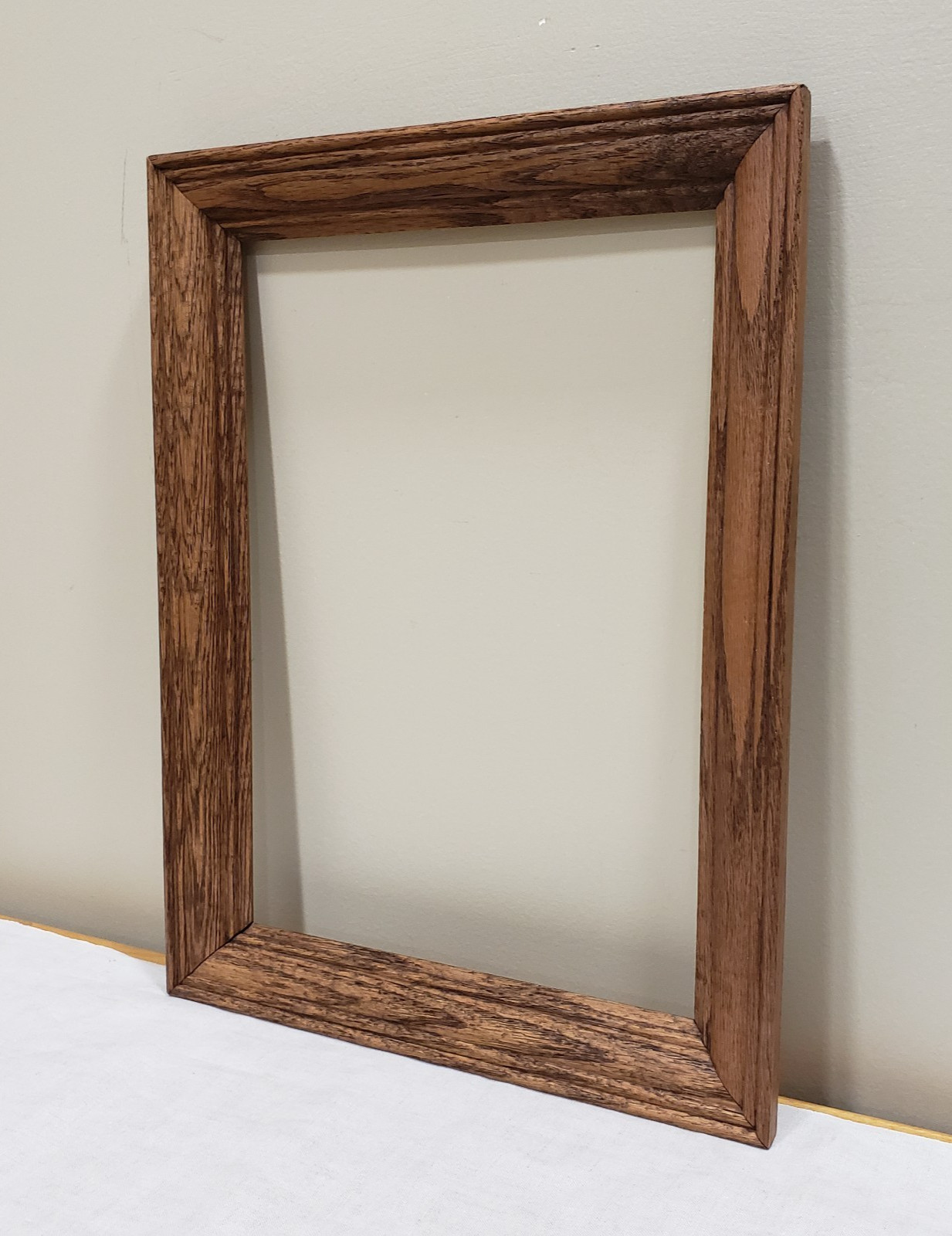 Oak Picture Frame 10×14 Wide Molding Solid Wood Traditional Classic Wall Decor