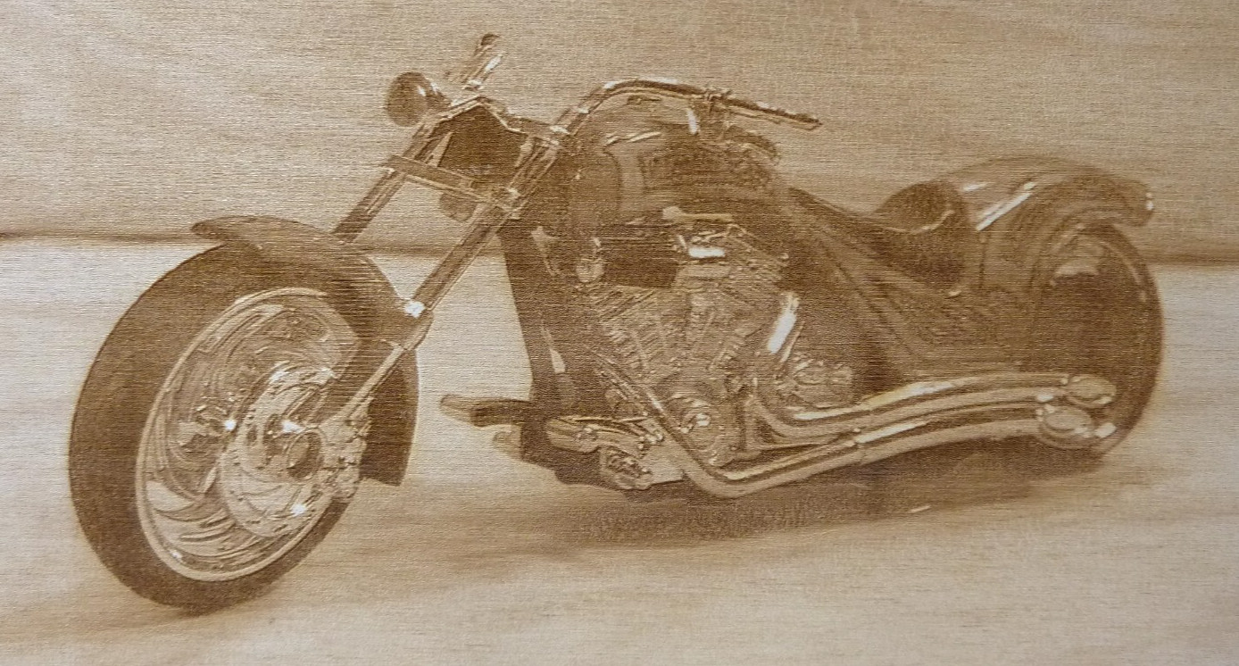 Custom Motorcycle-Wood Engraved Plaque,Wall Art,Car Art,Wall Hanging.