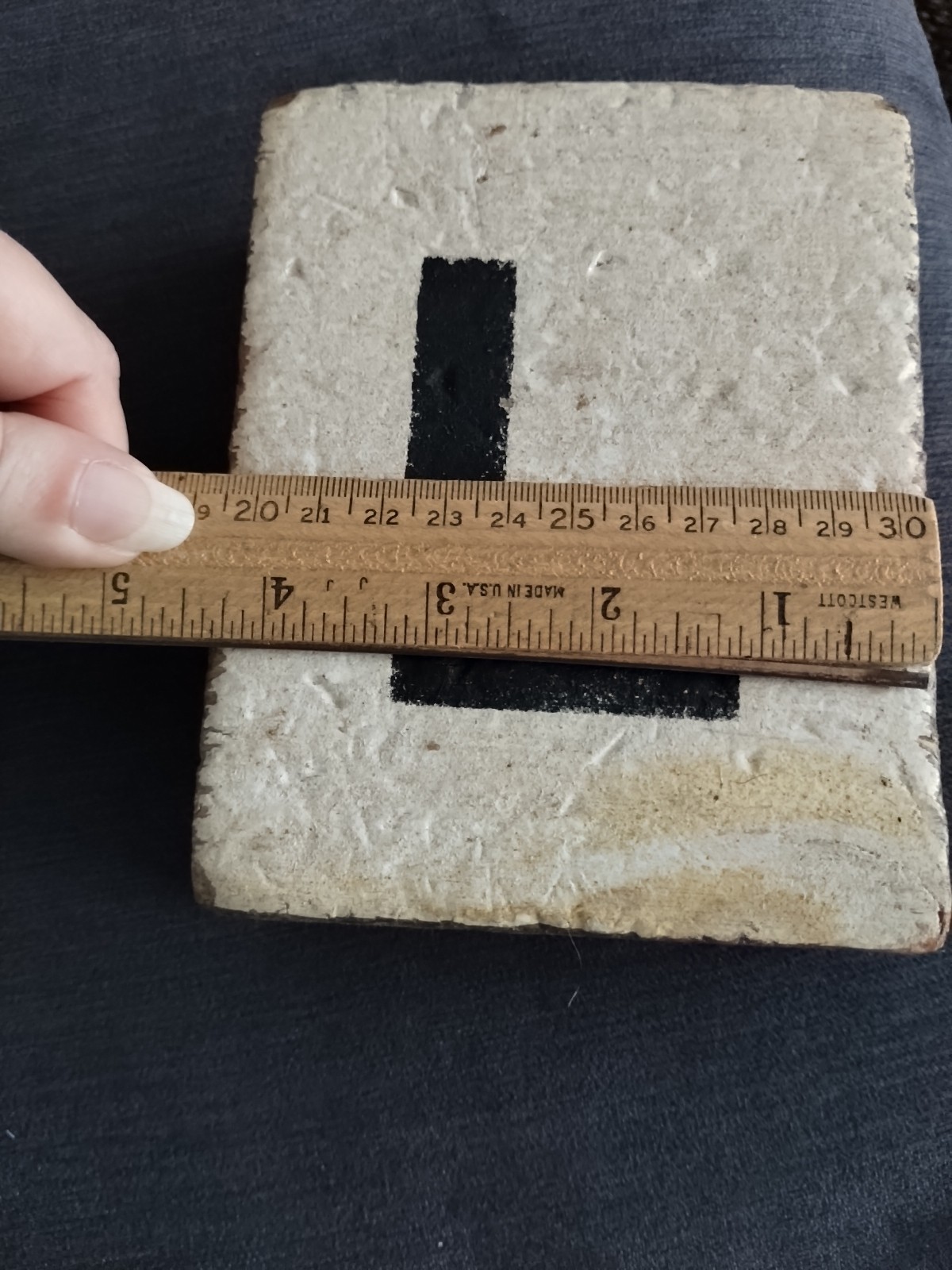 Rustic Marlin Farmhouse Wooden Block Letter L 4.5″ X 5.5″ X 2″ Chunky Primitive
