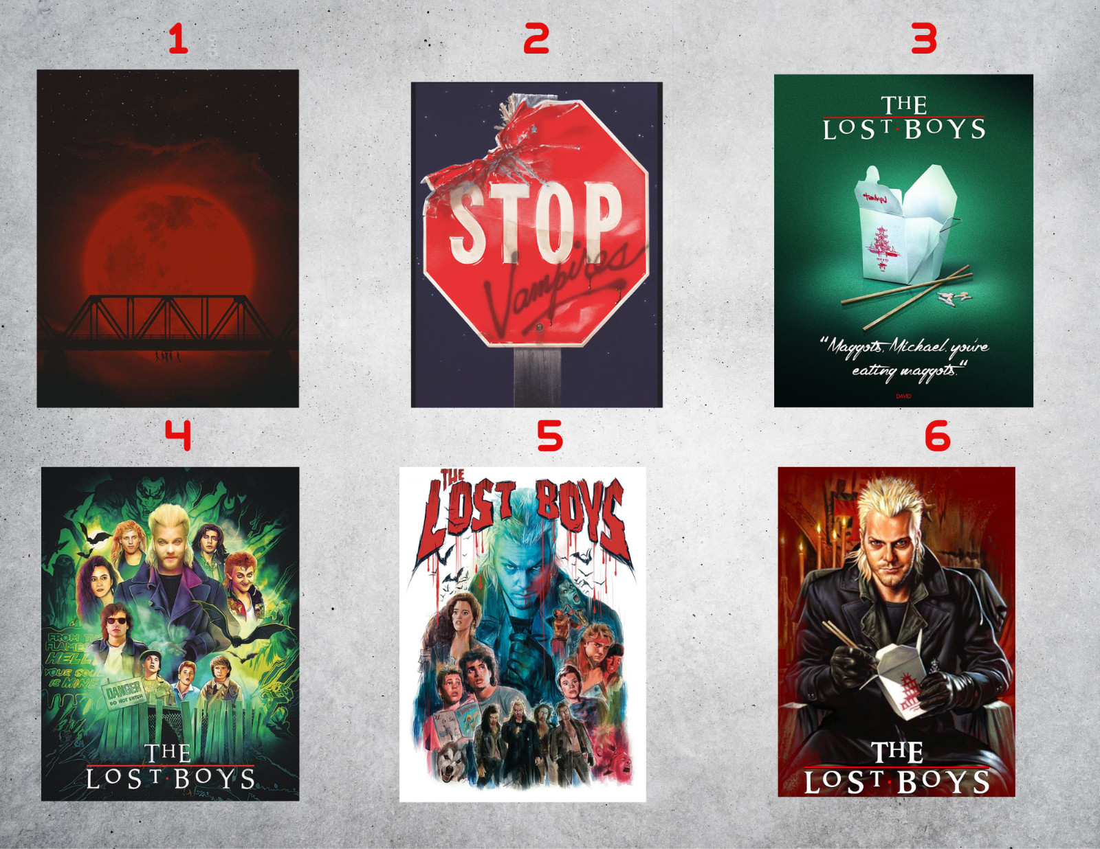 The Lost Boys Horror Movies Vampires Wall Collage Posters