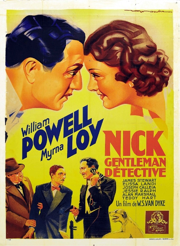 After the thin man Myrna Loy (1936) movie poster reprint 18×12 inches