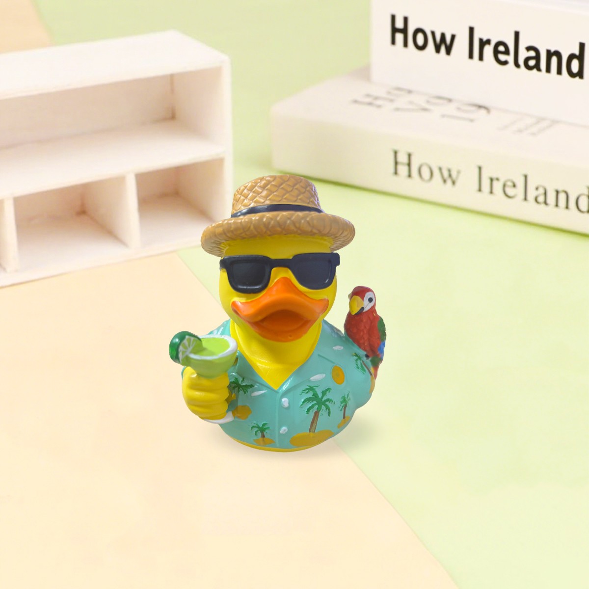 Margaritaville Rubber Duck Style Resin Collectible High Quality Decor Parrot