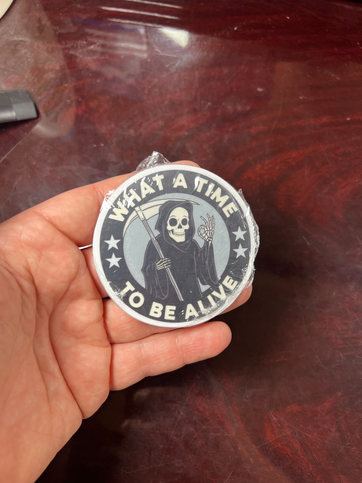 Grim Reaper Sticker Waterproof Vinyl Die Cut Glossy Matte Laminated NEW