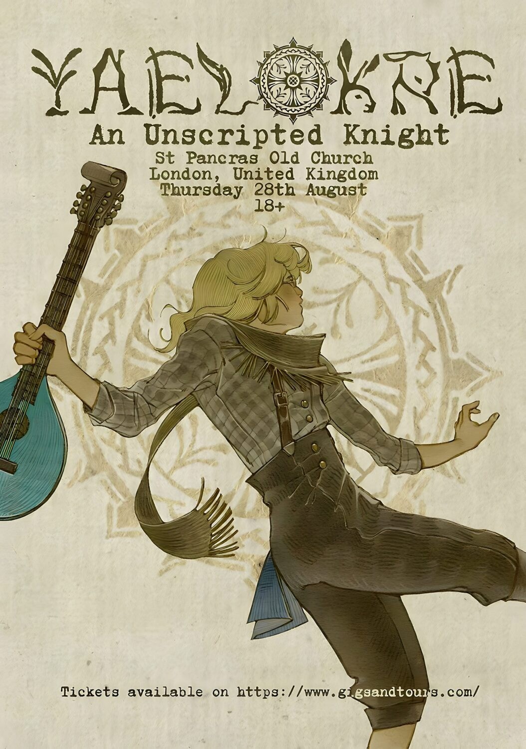 Yaelokre Unscripted Knight London St Pancras Old Church Poster