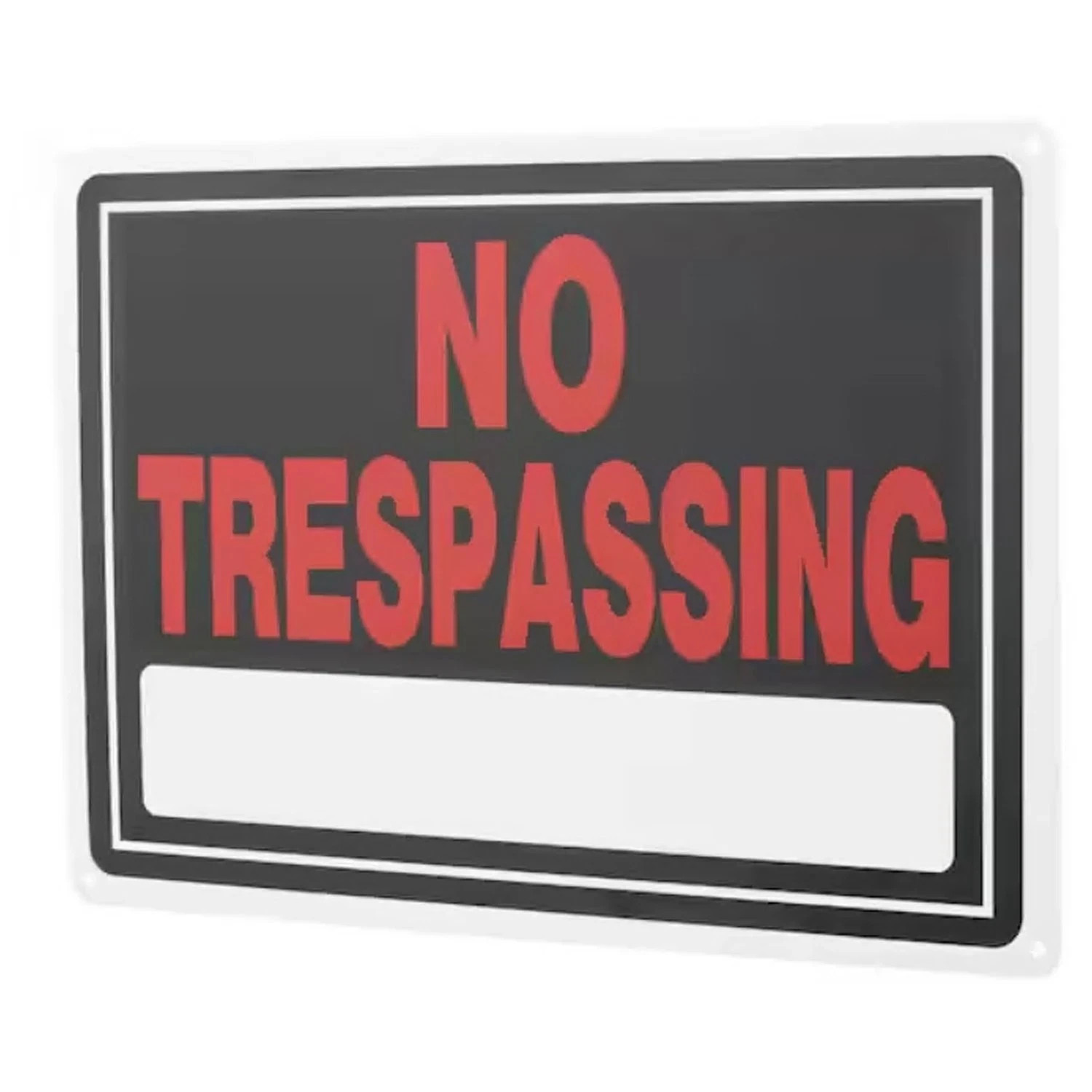 10 in. x 14 in. Aluminum No Trespassing Sign