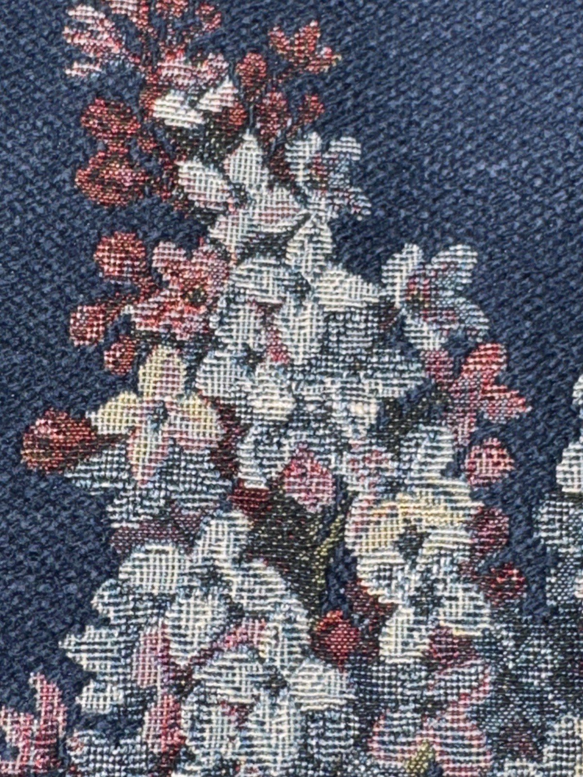 Italian Fabris Giancarlo Woven Tapestry w/ Floral Boquet Scene 40”x26”
