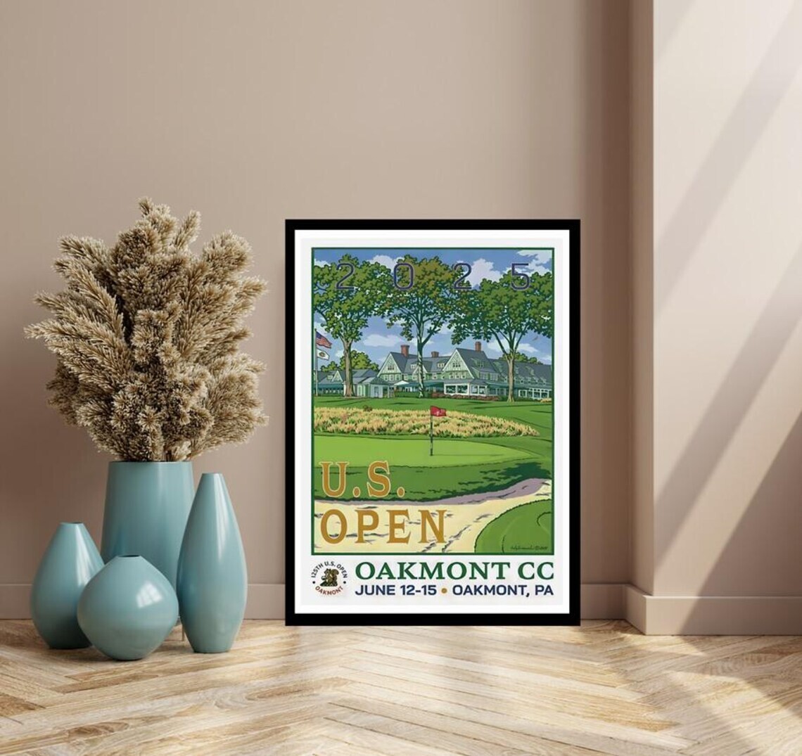 U.S. Open 2025 Golf Poster June 12–15 Golf Championship 2025 Poster