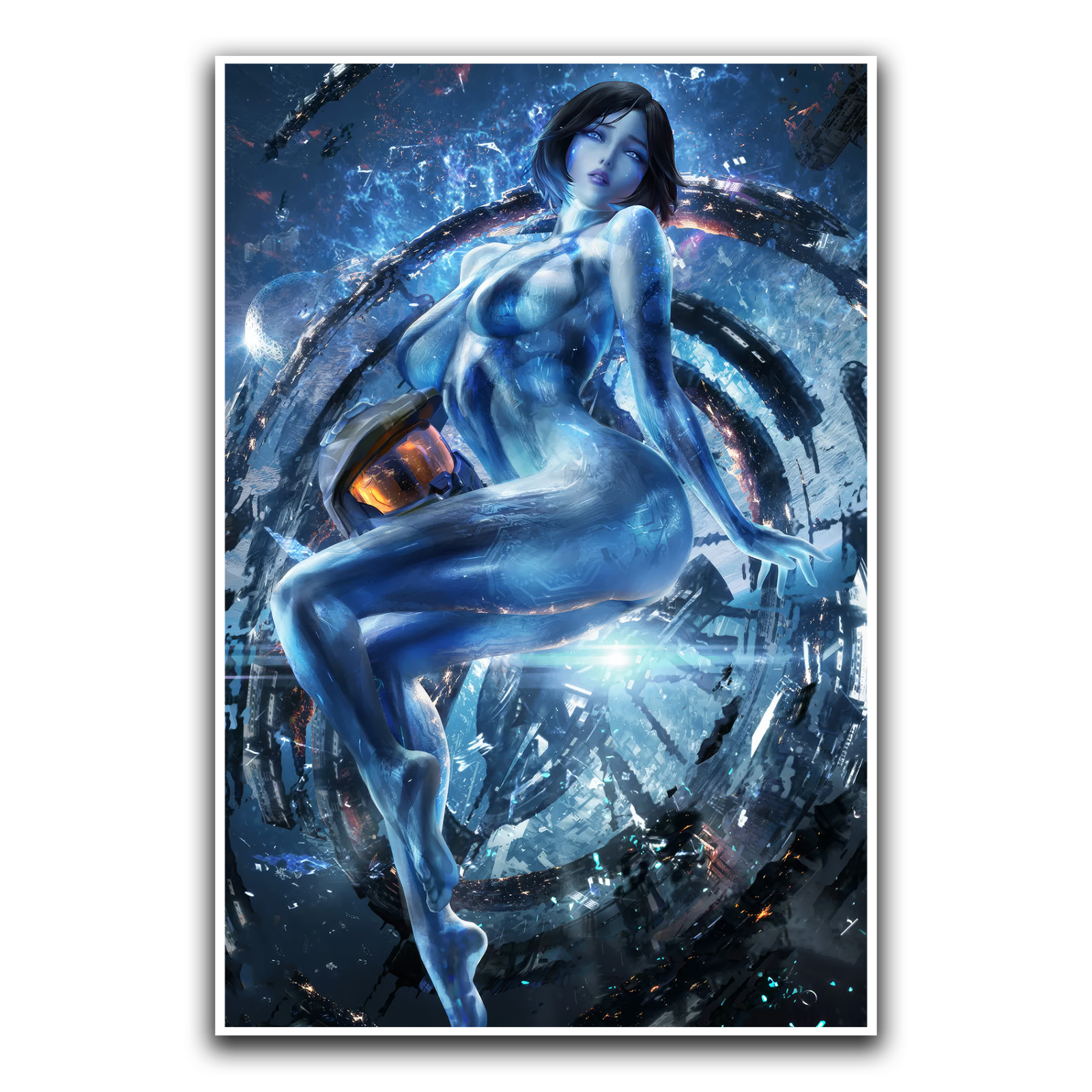 Cortana Halo Poster Gaming Fan Gift